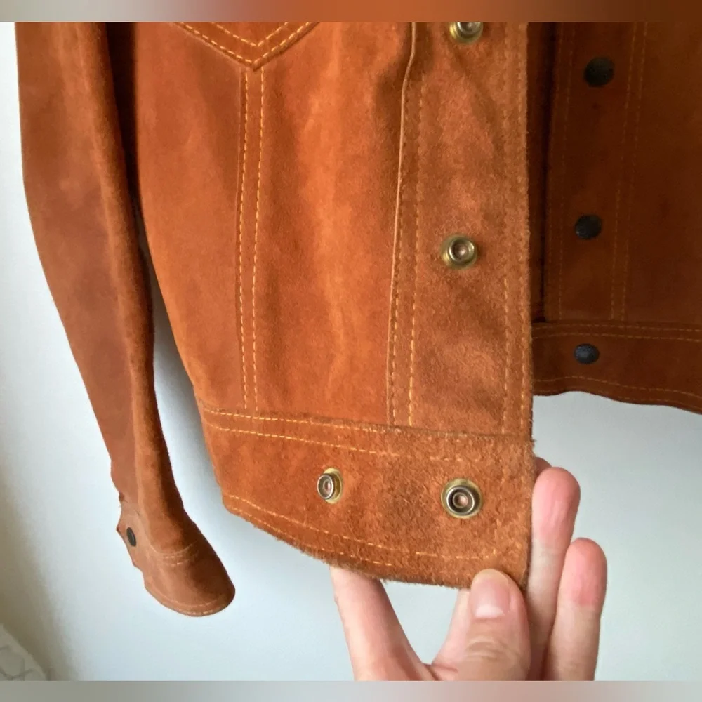 Boxy Brown suede jacket - Picture 9 of 15